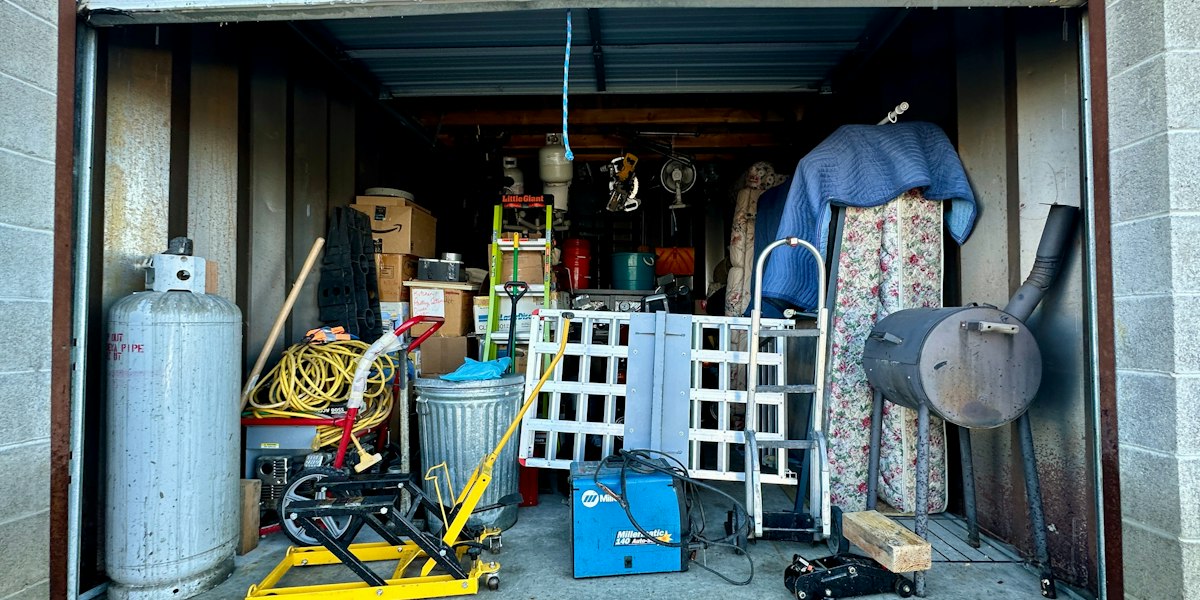 Garage clutter cleared by junk removal service